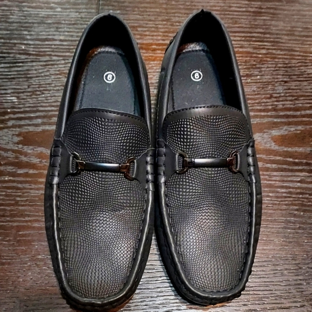 BOYS Black Loafers